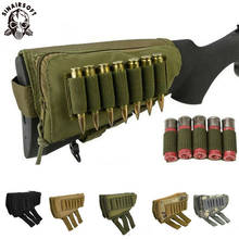Тактическая многофункциональная Охотничья винтовка на молнии, поясная сумка для нащек, подставка для щек, чехол для боеприпасов с карманами для журналов Bandolier 2024 - купить недорого
