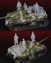 1/35 Tankers with bags accessories(no tank) Resin Figure Building Kit 2024 - buy cheap