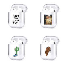 Funda para airpods de Travis Huncho Jack ASTROWORLD TOUR hoz Mode Air Pods 1 2, funda transparente de TPU suave para auriculares 2024 - compra barato