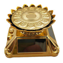 Solar Power 360 Rotary Spinning Display Stand Holder Turntable Plate Golden 2024 - buy cheap