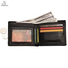 Top Quality Genuine Leather Men's Wallet Multifunction Flip Out Card Holder Bank Cardholder Case Mony Bag 2024 - buy cheap