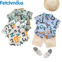 2021 Summer Baby Boy Clothes Set Tops+Pants Cotton 0-4 Years Kids Outfits Toddler Boys Clothing Casual Breathable Children Suit 2024 - buy cheap