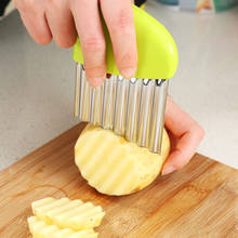 Stainless Steel Potato Chip Slicer Wrinkled French Fries Salad Corrugated Cutting Chopped Potato Slices Knife Convenient Gadget 2024 - buy cheap