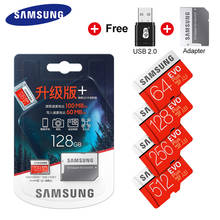 Samsung-cartão de memória evo + puls original, 128gb, 64gb, 100 gb, 32gb, c10, cartão tf 2024 - compre barato