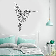 Geometric Hummingbird Animals Wall Sticker Vinyl Home Decor For Living Room Bedroom Interior Decoration Mural Bird Decals 4018 2024 - buy cheap