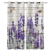 Cortinas com flor de lavanda para sala de estar, cortinas para janelas modernas para quarto, cortinas para quarto 2024 - compre barato