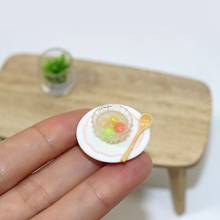 3pcs/Set NEW 1/12 Scale Miniature Chinese Dessert Food for Dollhouse Kitchen Play Toys Accessories Sweet Soup Balls 2024 - buy cheap