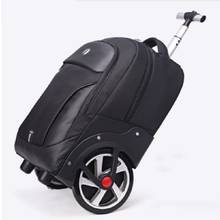 New Design Trolley Rolling Luggage Big Wheel Travel Shoulder Bag Men/Women Large-Capacity Suitcase Carry On Travel Bag 2024 - buy cheap