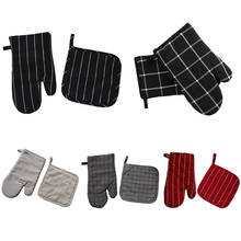 Oven Mitts Heat Resistant Microwave Oven Glove Non-Slip Cooking Gloves Baking BBQ Potholders Kitchen Cooking Gloves Baking Tools 2024 - buy cheap