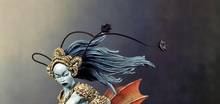 Unassambled-figura de resina de guerrero de mujer de fantasía antigua, kits de modelos en miniatura sin pintar, 1/24 75mm 2024 - compra barato