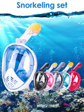 Underwater Scuba Anti Fog Full Face Diving Mask Snorkeling Respiratory Masks Safe Waterproof Swimming Equipment For Adult Youth 2024 - buy cheap