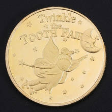 Tooth Fairy Gold Plated Commemorative Coin Creative Kids Tooth Change Gifts Souvenir Art Crafts Decoration collection 2024 - buy cheap