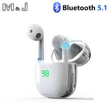 Беспроводные TWS наушники M & J MINI, Bluetooth V5.1, стерео 9D с микрофоном для Iphone, Samsung, Xiaomi, Huawei 2024 - купить недорого