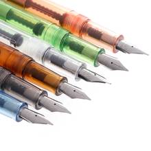 Jinhao canetas 992, caneta tinteiro transparente, 0.5mm, material de papelaria, ferramentas para escrita, presente d14 2024 - compre barato