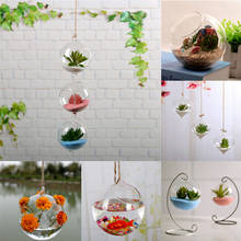 2020 Creative Hanging Decoration Home Garden Hanging Glass Ball Vase Flower Plant Pot Terrarium Container Party Wedding Decor 2024 - buy cheap