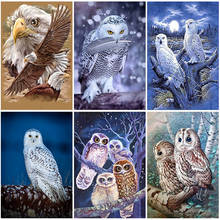 DIY Owl 5D Diamond Painting Full Round Drill Animal Diamond Embroidery Cross Stitch Rhinestones Wall Art Home Decor 2024 - buy cheap