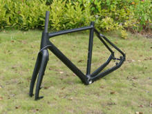 Cuadro de bicicleta de ciclocross de carbono Toray, cuadro de bicicleta de carreras, freno de disco, 51cm, 53cm, 55cm y horquilla 2024 - compra barato