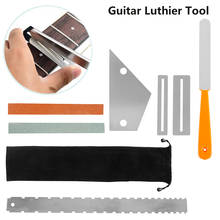 7PC Guitar Fret Crowning File Leveling Tool Grinding Protectors Finger Board Fret Repair Tool Set Guitar Repair Tool Accessories 2024 - buy cheap