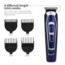 Professional Haircut Machine Stainless Steel Rechargeable Hair Trimmer Cordless Hair Clipper Barbershop Hair Styling Tool 31 2024 - buy cheap