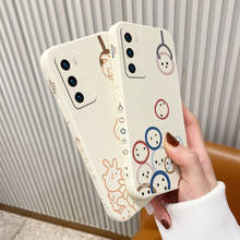 Cute Rabbit Pattern Phone Case For Huawei P40 P40Lite P40pro P30 P30Lite P20 Pro Mate 40 40Pro 30 20 Liquid Silicone Cover 2024 - buy cheap