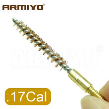 Armiyo .17Cal .177Cal-Juego de cepillos de limpieza para pistola de 4,5mm, 4mm de diámetro, 680mm de longitud, varilla de latón, accesorios de caza, rosca de tornillo 5-40 2024 - compra barato