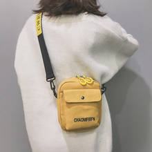 Женская сумка на плечо, модная однотонная Повседневная Сумка-тоут, Холщовая Сумка через плечо на молнии 2024 - купить недорого