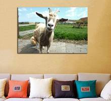 Cute Goat Animal Canvas Wall Art Picture HD Print Painting Modern Living Room Unframed 2024 - buy cheap