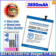 Bat18763360 3850mah bateria de substituição para doogee y7 bateria para doogee n10 telefone inteligente bateria 2024 - compre barato