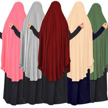 Large Khimar Muslim Women Hijab Overhead Prayer Shawl Niquab Scarf Islam Jilbab Burka Full Cover Kaftan Ramadan Worship Service 2024 - buy cheap