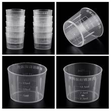 10Pcs 15ml Clear Plastic Measuring Cup Graduated Measure Beaker Measuring Medicine Cups For Lab 4X7E 2024 - buy cheap