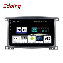 Idoing 9"/10.2 inch Octa Core Car Android 10.0 Radio Multimedia Player For Toyota Land Cruiser LC 100 2002-2007 GPS Navigation 2024 - buy cheap