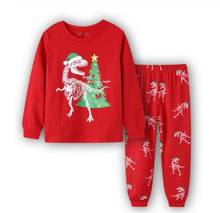 Novo papai noel trajes meninas conjuntos de pijamas natal bebê meninos roupas terno camisas calças crianças pijamas presente pijamas 2024 - compre barato