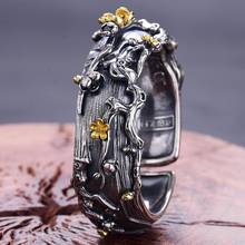 2020-7 New Rings For Men Retro Ring Punk Hip hop Ring Band Rings Brand Fashion Jewelry Male Women Branch flowers 2024 - buy cheap