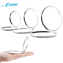 ACARE Makeup Mirrors Portable Double Sided Magnifying Folding Makeup Stainless Steel Frame Compact Cosmetic Mini Beauty Tool 2024 - buy cheap