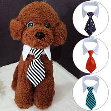 Галстук-бабочка для собак и кошек, регулируемый, полосатый галстук 2024 - купить недорого