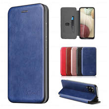 Case For Samsung A12 Leather Magnetic Flip Case For Samsung Galaxy A12 A 12 A125F 6.5" Stand wallet Card Slot Phone Cover 2024 - buy cheap