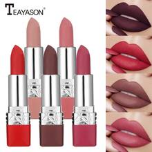 TEAYASON 12 Colors Matte Lipsticks Waterproof Matte Lipstick Lip Sticks Cosmetic Easy to Wear Matte Makeup Lip stick 2024 - buy cheap