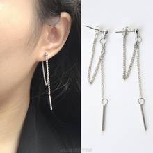 Pendientes colgantes de cadena con doble borla, joyería de moda coreana Kpop N04 20, envío directo 2024 - compra barato