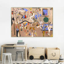 Citon Joan Miro《The Harlequin's Carnival》Surrealism Canvas Oil Painting Artwork Picture Background Wall Decor Home Decoration 2024 - buy cheap
