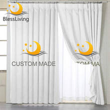 Blessliving Custom Made Blackout Curtains Customized Living Room Curtain Print on Demand Window Treatment for Kitchen Drop Ship 2024 - buy cheap