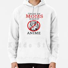 Christian Moms Against Anime hoodies long sleeve Meme Funny Joke Parody Anime Mom Moms Mother Mothers 2024 - buy cheap