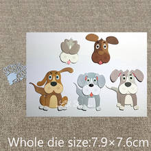 XLDesign-troqueles de corte de Metal para manualidades, decoración de perro cachorro encantador, álbum de recortes, tarjeta de papel, troquelado artesanal 2024 - compra barato