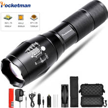 Brightest 8000LM Flashlight V6/L2/T6 LED Torch Zoom Flashlight Waterproof 5 Modes Torch Use Rechargeable 18650 Battery 2024 - buy cheap