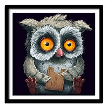 diamant painting 5d diy diamond painting full square Diamond embroidery animals owl diamond  round drill 570DD 2024 - buy cheap