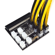 Hot PCIE 12V 64 Pin To 12x 6 Pin Power Supply Server Adapter Breakout Board For HP 1200W 750W PSU Server GPU BTC Mining 2024 - buy cheap