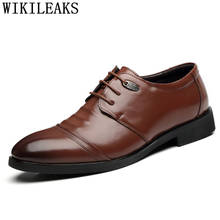 Мужская офисная обувь; кожаные коричневые модельные туфли; деловые туфли для мужчин; мужские туфли-оксфорды; свадебные туфли; Zapatos Italianos Hombre ayakabi 2024 - купить недорого
