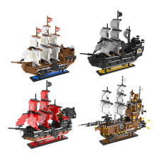 Bloques de construcción de Barco Pirata para niños, Mini barco pirata de guerra, modelo de barco de guerra, Kits de construcción, juguetes educativos, amigos, creador experto, bricolaje clásico 2024 - compra barato
