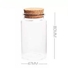 24PCS 47*80mm 100ml Glass Bottle Spice Jar Storage Tank Storage Vial Wed Home Decor Supplies Food Container Tool Kitchen Gadgets 2024 - buy cheap