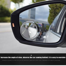Mirror Wide Angle Round Convex Mirror Side Car 360 Degree Framless Blind Spot Blindspot Rearview Parking Mirror Car Accessories 2024 - buy cheap