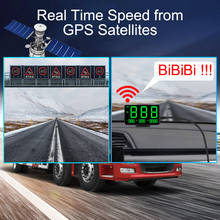 Автомобильный дисплей C60s/C80, одометр км/ч, автостайлинг, большие шрифты, светодиодный дисплей, Автомобильный GPS Спидометр, дисплей высоты, проектор 2024 - купить недорого